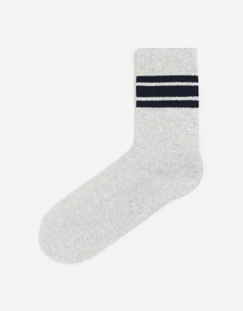 Шкарпетки 40,41,42   махра з широкою резинкою для чоловіка H&amp;M 0647207-054 сірий 80812