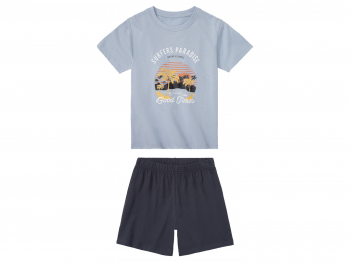 Піжама (футболка і шорти) для хлопчика Pepperts 409986-н 158-164 см (12-14 years) блакитний  81592