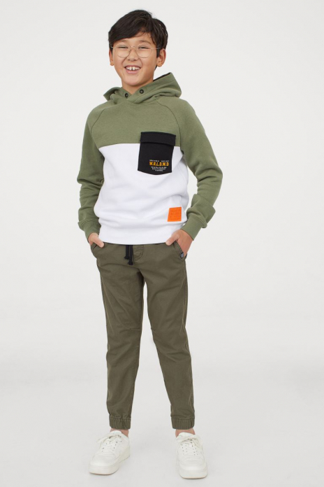 Штани  для хлопчика H&amp;M 0733253002 140 см (9-10 years) хакі 64548
