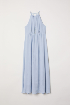 Плаття довге з підкладкою для жінки H&amp;M 0614423-001 52 / 2XL (EU) блакитний  82424