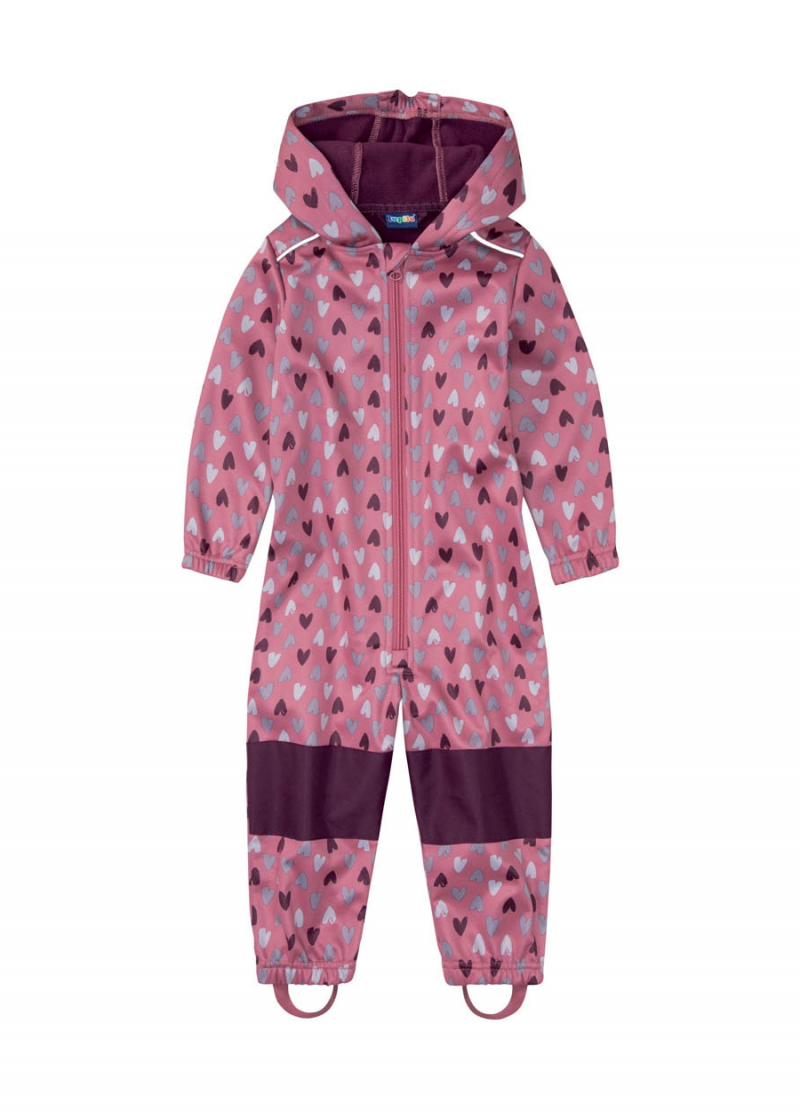Комбінезон-дощовик Softshell / Софтшелл для дівчинки Lupilu 378007 074-80 см (6-12 months) рожевий  78603