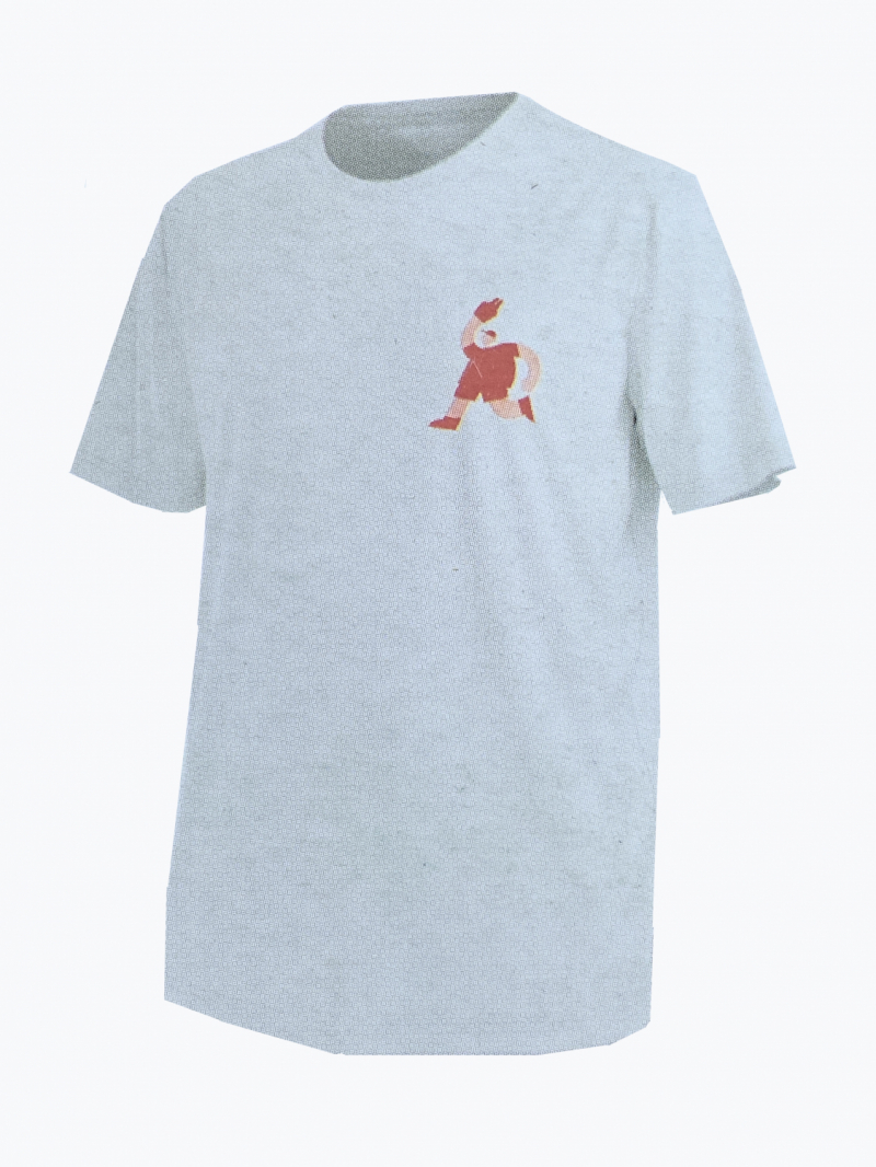 Спортивна футболка L   бавовняна з принтом для чоловіка Crivit 470605-1 білий 81351