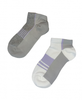Шкарпетки 2 пари для активного спорту для жінки Crivit 371802 розмір взуття 39-40 біло-сірий  77147