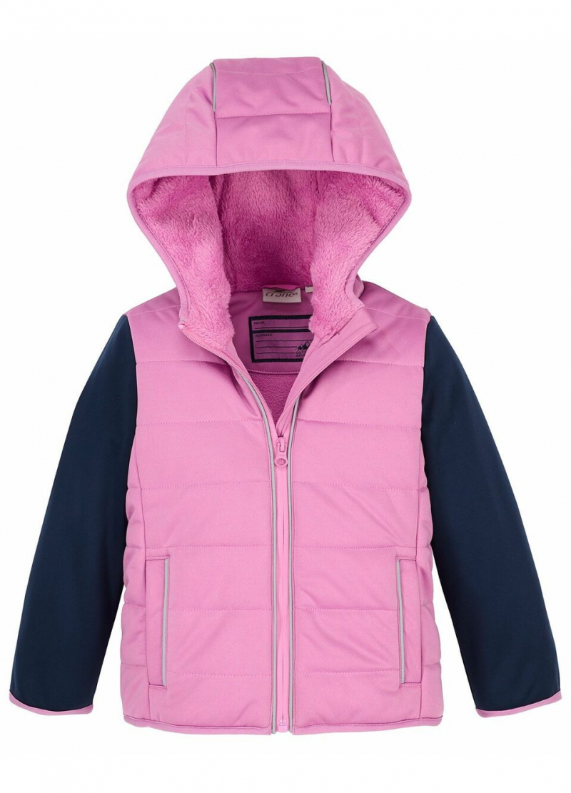 Куртка Softshell утеплена на флісовій підкладці для дівчинки Crane 816122/39 134-140 см (8-10 years) рожевий  73958