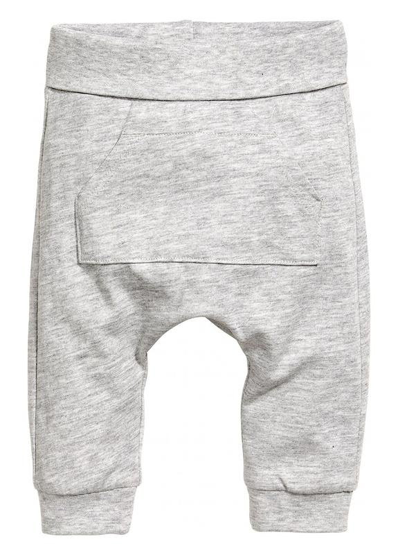 Штани  для хлопчика H&amp;M BDO57546 062 см (2-3 months) сірий 57546