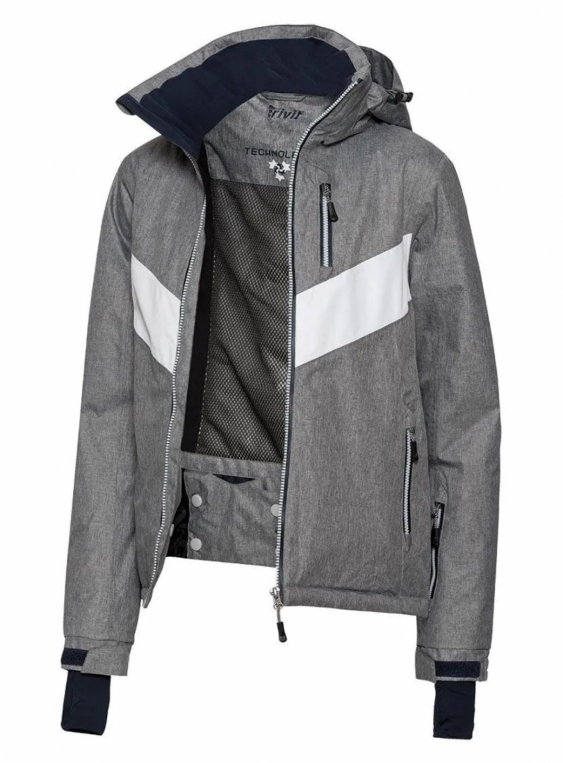 Термо-куртка для жінки Crivit 314059 36 / S (EU) сірий  65856