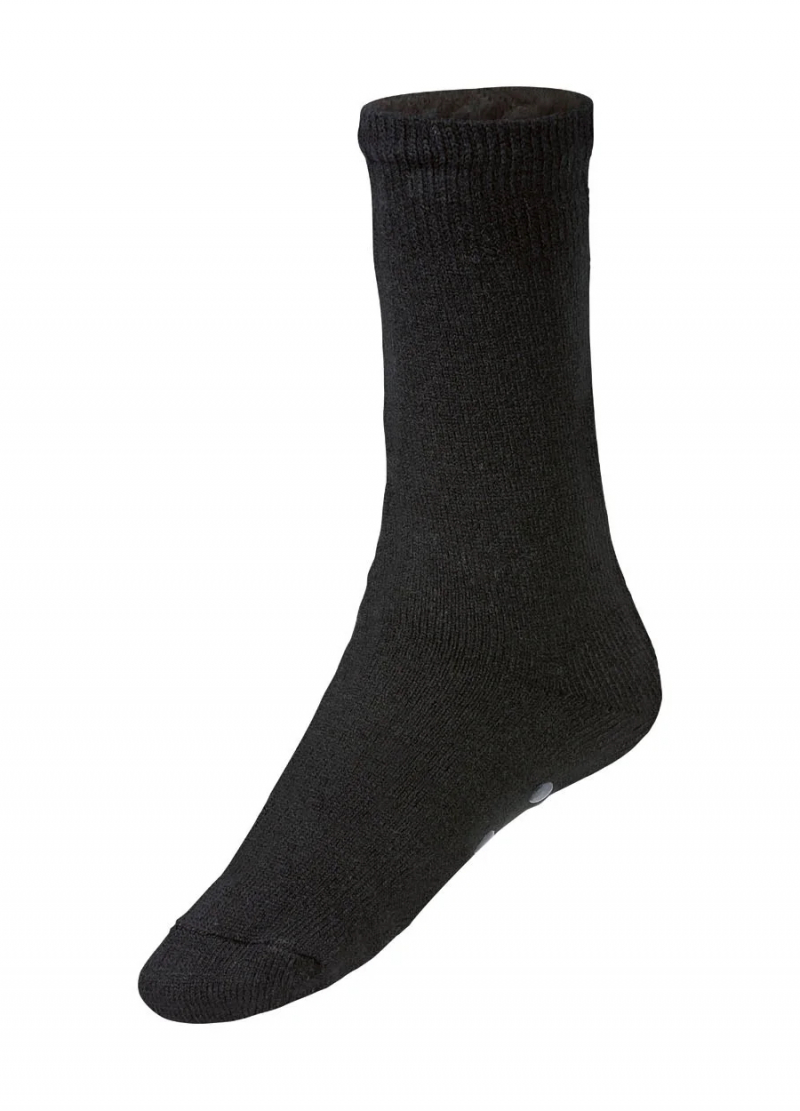 Шкарпетки на хутряній підкладці для чоловіка Livergy 393328 розмір взуття 43-46 чорний  74651