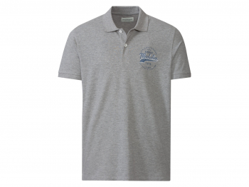 Футболка-поло з бавовняного піке для чоловіка Stock&amp;Hank 381807 42 / XL сірий  89783