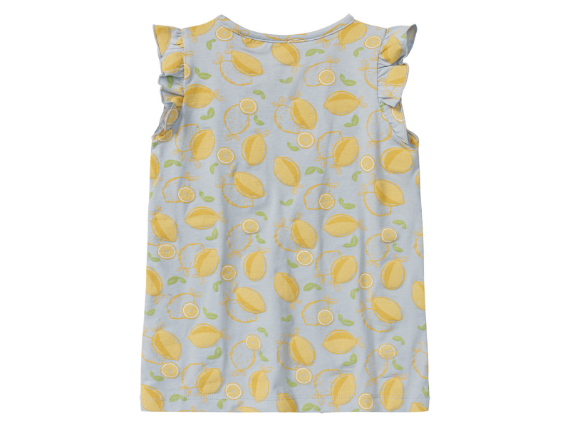 Футболка (звич.) з рюшами для дівчинки Lupilu 437249 122-128 см (6-8 years) сірий  89792