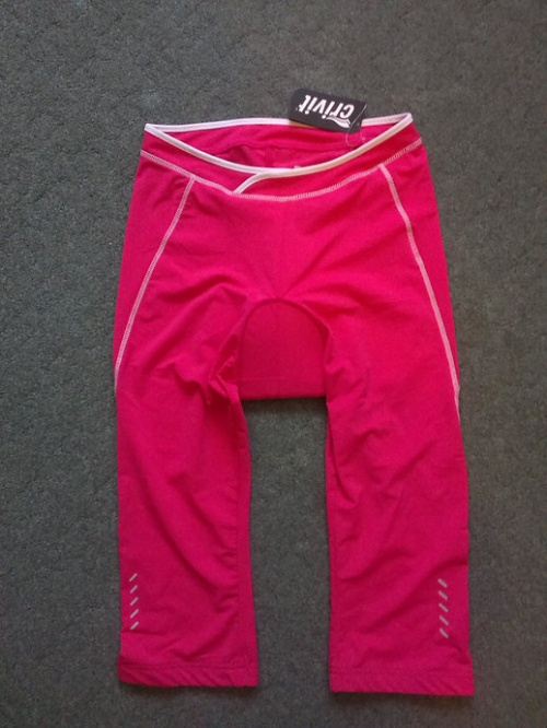 Велошорти капрі-бриджі з памперсом для жінки Crivit 104335 36 / S рожевий  78779