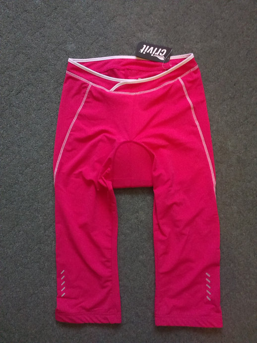 Велошорти капрі-бриджі з памперсом для жінки Crivit 104335 40 / L рожевий  81479
