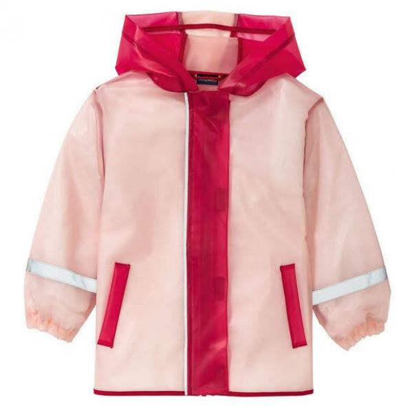 Куртка-дощовик 086-92 см (12-24 months)   прозора для дівчинки Lupilu 312513 рожевий 72848