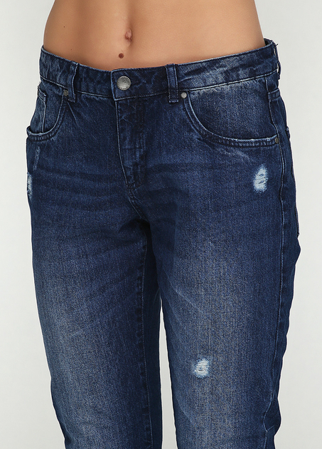 Джинси 36,S  Regular Fit з потертостями для жінки Esmara 296718 синій 83770