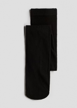 Колготки 110-116 см (4-6 years)   бавовняні однотонні для дівчинки H&amp;M 0293433-002 чорний 91407