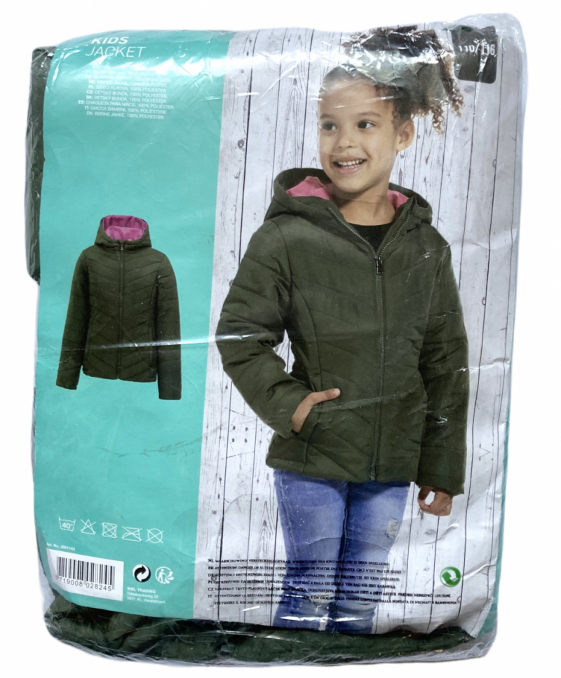 Куртка демісезонна 110-116 см (4-6 years)   водовідштовхувальна та вітрозахисна для дівчинки Action 3001143 хакі 66318